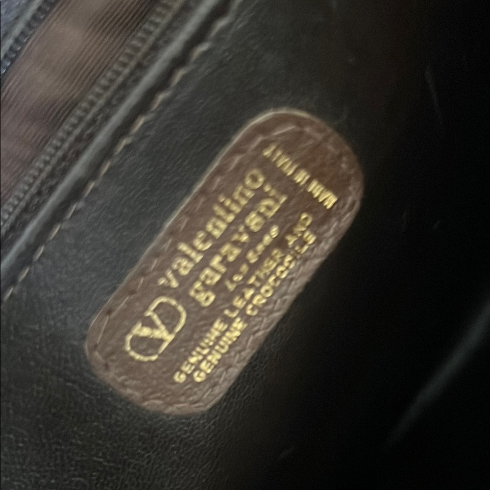 🛑 1 hour sale. Valentino Garavani, Brown Leather Shoulder Bag, 100% authentic - Picture 10 of 16